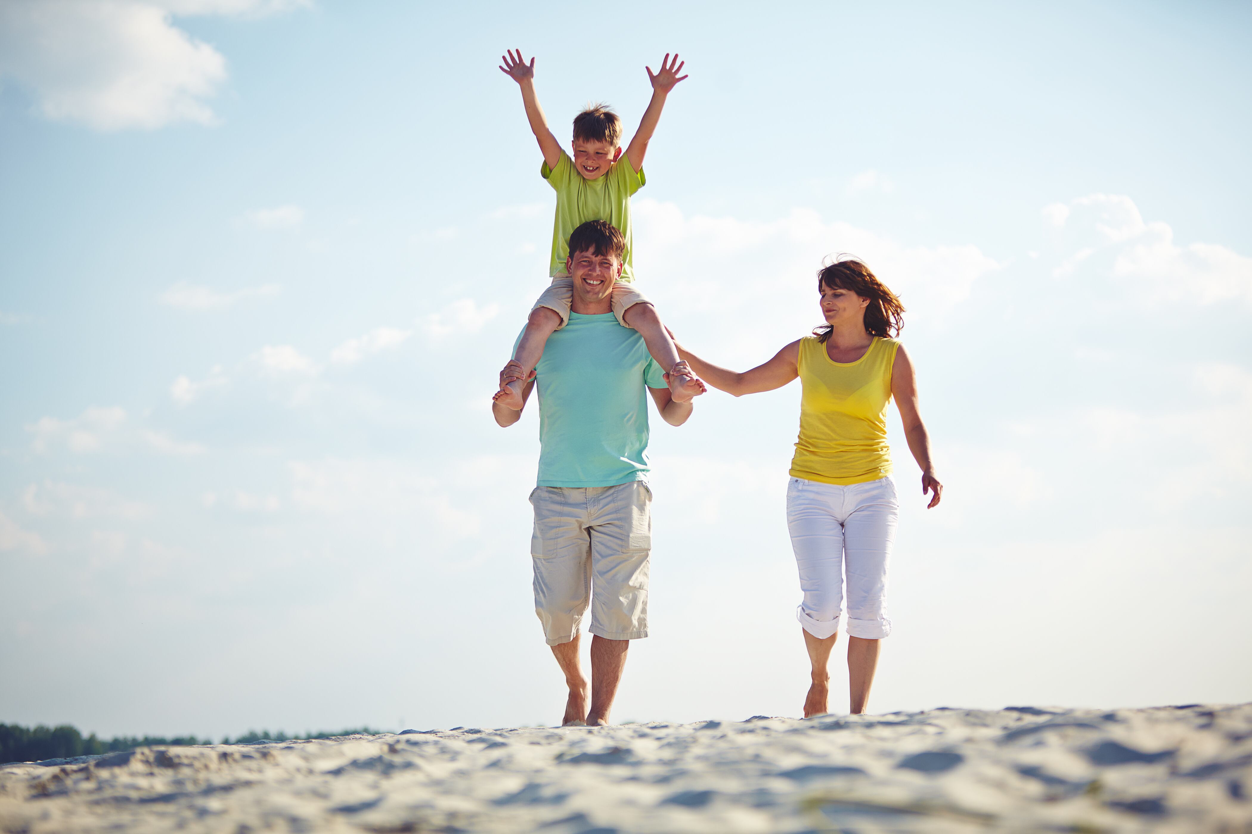Muchas familia peruanas eligen pasar sus vacaciones en la playa.