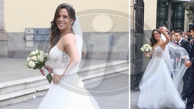 Vanessa Terkes: el bello vestido de novia que lució para su boda religiosa (FOTOS Y VIDEO)