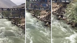 Joven muere tras ser arrastrado por el río Rímac en Chosica (VIDEO)