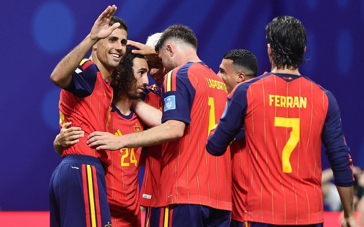La selección de España logró su primera victoria en el Mundial 2026 tras golear 4-0 a Arabia Saudita en Atlanta | Foto: EFE/EPA/RONALD WITTEK