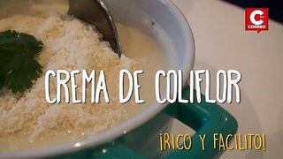 ¡Qué rico!: Crema de coliflor para los engreídos del hogar [VIDEO]