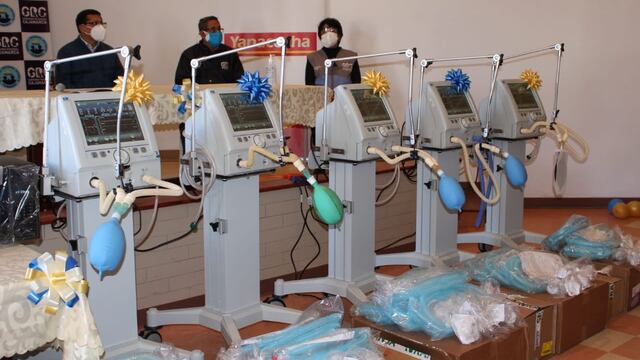 Cajamarca: donaron cinco ventiladores mecánicos para atención de pacientes COVID-19