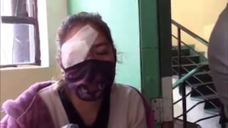 Enfermera pierde un ojo tras caerle piedra en paro de cocaleros: “Me han malogrado la vida” | VIDEO
