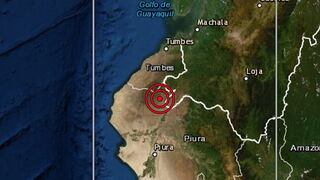 Piura: sismo de magnitud 5.0 sacudió Máncora