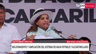Dina Boluarte dice que Ayacucho tiene 30 años de olvido y culpa a expresidentes