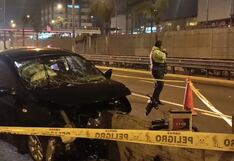 Conductor perdió la vida tras impactar contra baranda de cemento de la Vía Expresa en San Borja