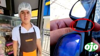 Surco: cajero utilizaba lentes espía para grabar los datos de las tarjetas de sus clientes (VIDEO)