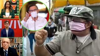 Coronavirus en Perú: Ambulante llora y dice que respeta y quiere al presidente Martín Vizcarra | VIDEO 