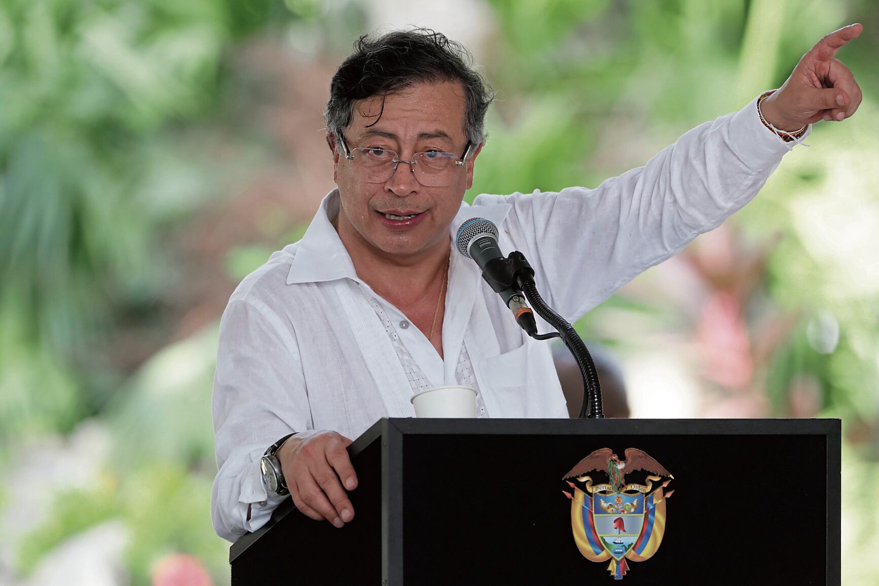 El presidente de Colombia, Gustavo Petro, insiste en desconocer la peruanidad del distrito Santa Rosa de Loreto, en la isla Chinería. EFE/ Carlos Ortega