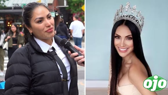Ex Miss Perú trabaja como mesera en Estados Unidos:"Estoy tratando de ser exitosa" | Imagen compuesta 'Ojo'