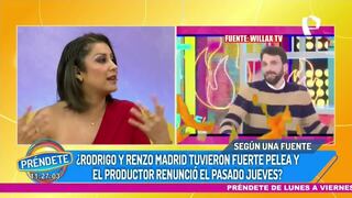 Rodrigo González se habría peleado con su productor Renzo Madrid: “hubo gritos”, expresó Karla Tarazona (VIDEO)