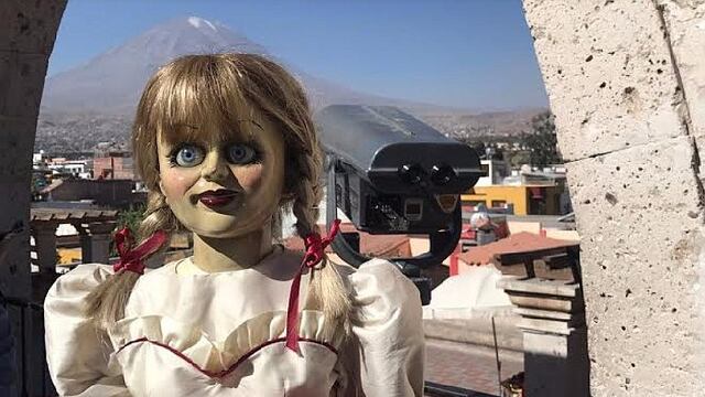 Annabelle visita Arequipa y posa en lugares turísticos (FOTOS)