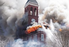 Fuego arrasa con histórico “Palacio Judicial de la muerte” en Estados Unidos