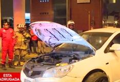 Surco: hombre sin licencia de conducir impactó su vehículo que contra un muro del tren eléctrico