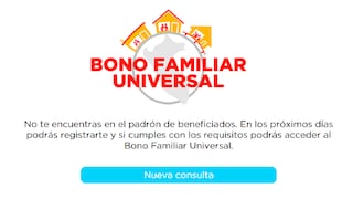 Bono Familiar Universal 760: ¿Qué debo hacer si no fui seleccionado como beneficiario?