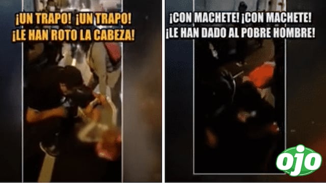 Plaza San Martín: hombre fue agredido en la cabeza con palos durante protestas políticas
