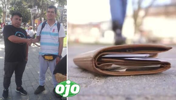Ambulante devuelve dinero que encontró en Chancay | Imagen compuesta 'Ojo'