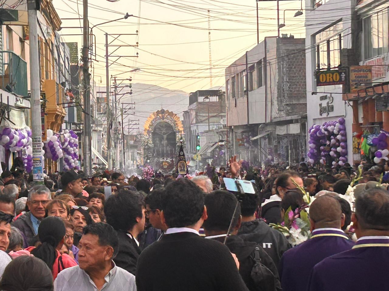 Recorrido de la imagen del Cristo Moreno por Arequipa. (Foto: GEC)