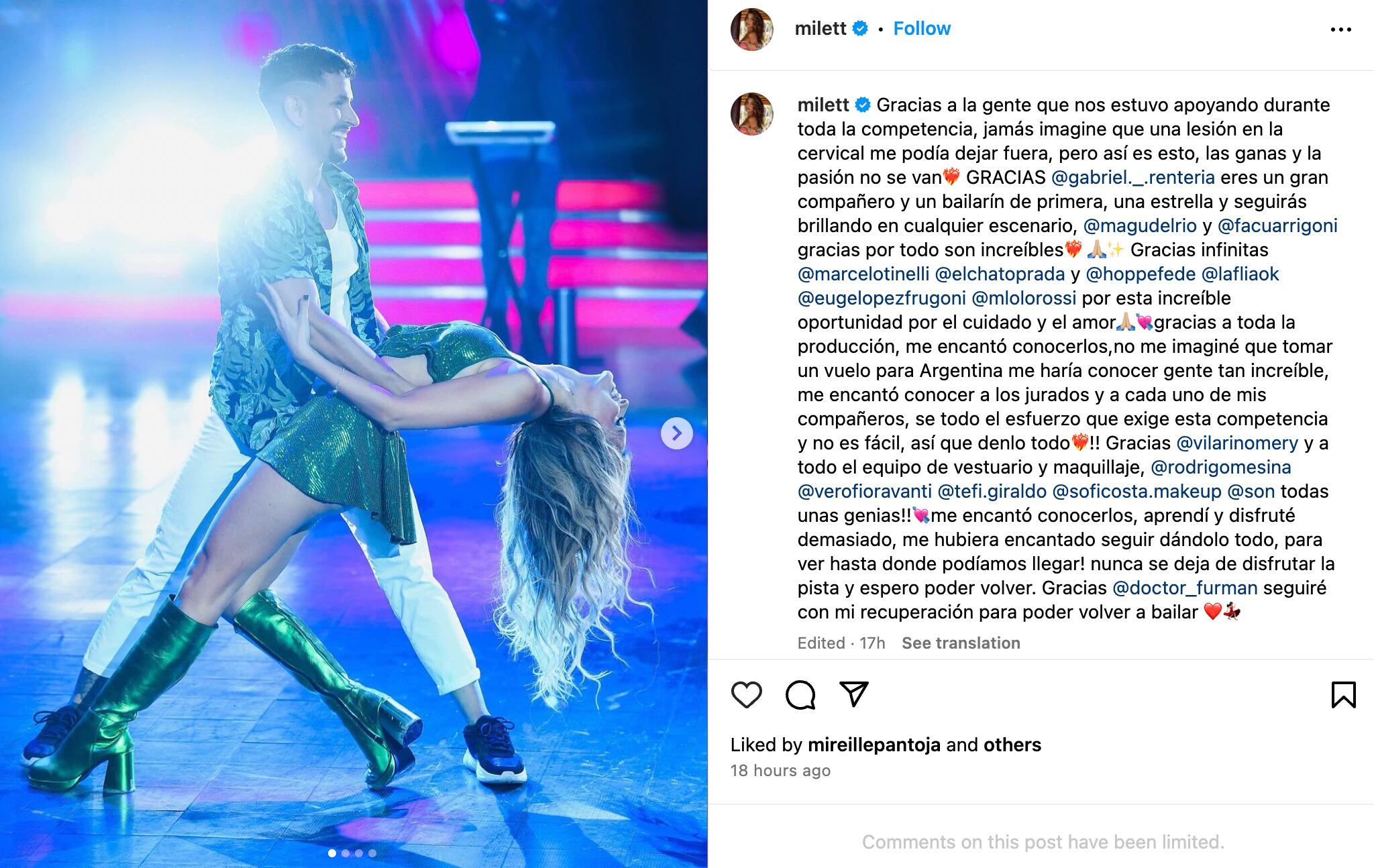 Milett Figueroa habla de su salida de Bailando
