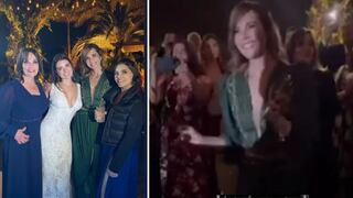 Karina Calmet ‘resucitó’ a Isabella Picasso y bailó canción de Al fondo hay sitio en boda de su hija | VIDEOS