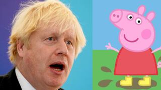 Boris Johnson pierde hilo de su discurso, reniega y termina hablando de Peppa Pig