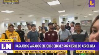 Aeropuerto Jorge Chávez: decenas de pasajeros afectados tras cierre de aerolínea | VIDEO