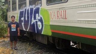 Cusco: chileno fue detenido por hacer graffiti en tren que va a Machu Picchu