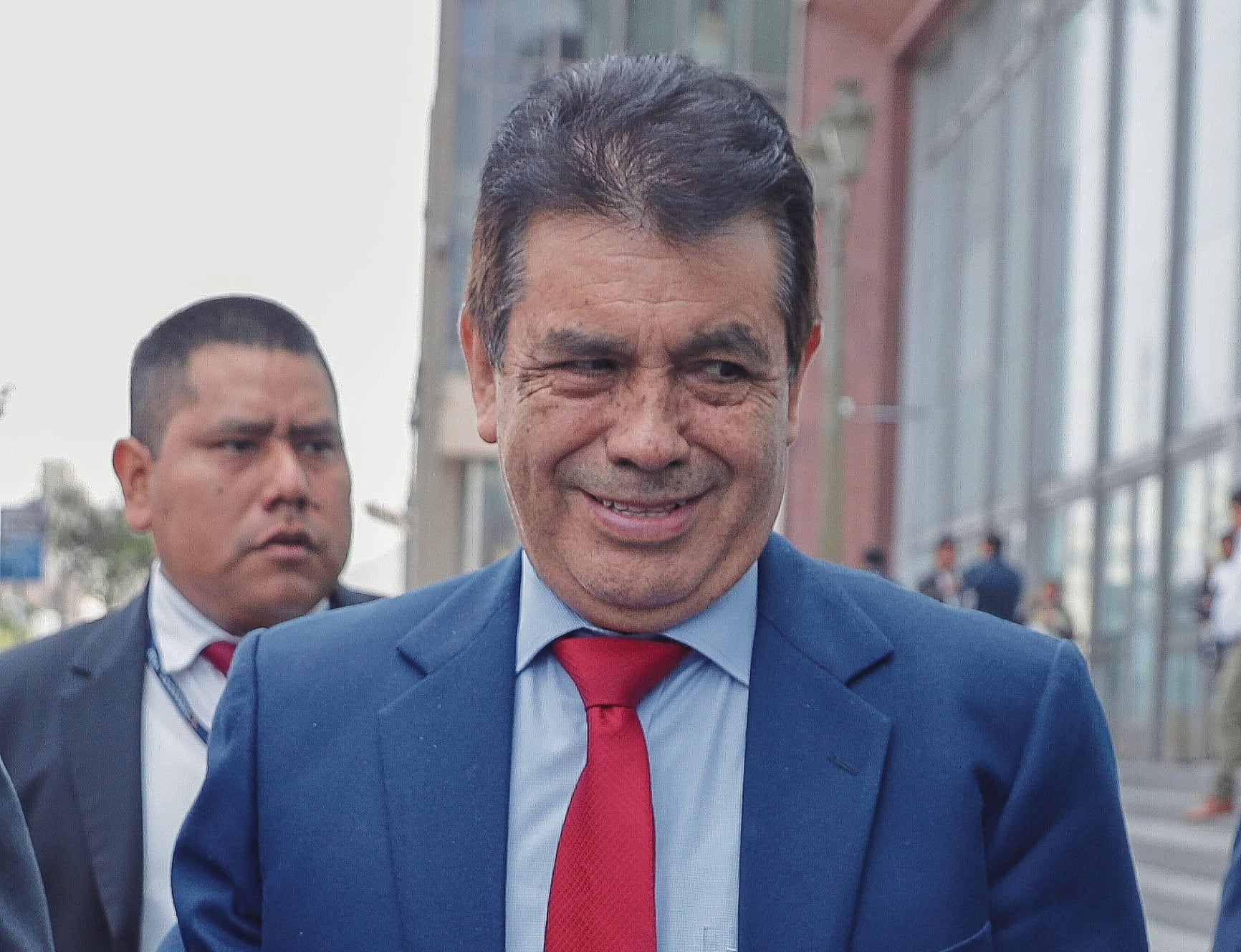 El fiscal de la Nación interino, Tomás Gálvez, hace lo suyo. Fotos: Julio Reaño @/photo.gec