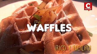 ¡Qué rico!: En pocos pasos disfruta de estos Waffles [VIDEO]