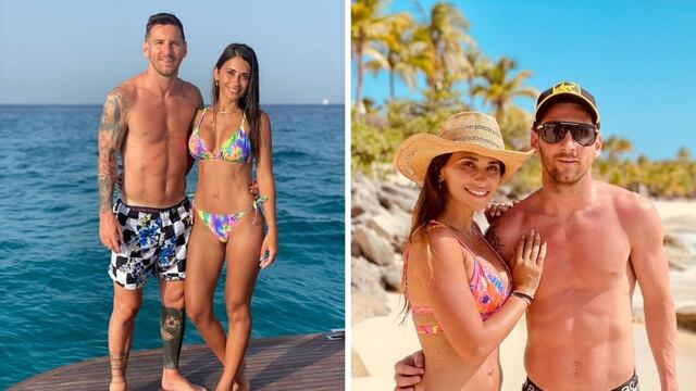 Antonela Roccuzzo y sus sensuales fotografías en sus vacaciones junto a Lionel Messi