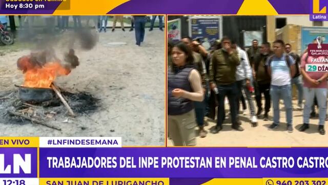 Trabajadores del INPE acatan protesta indefinida en penales de Lima