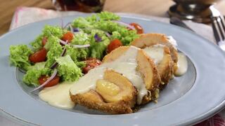 Pollo cordon blue horneado, la receta con menos grasa y más sabor | VIDEO