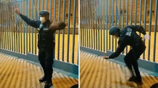 Coronavirus en Perú: Otro policía baila huaino y alegra a sus compañeros durante el toque de queda | VIDEO