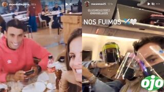 ¿Alejandra Baigorria y Said Palao viajaron en el mismo avión que Macarena Vélez? │VIDEO