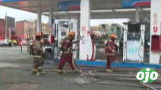 Tres personas resultan heridas tras explosión en grifo de La Victoria