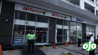 Pueblo Libre: sujetos rompen mampara de vidrio y asaltan farmacia