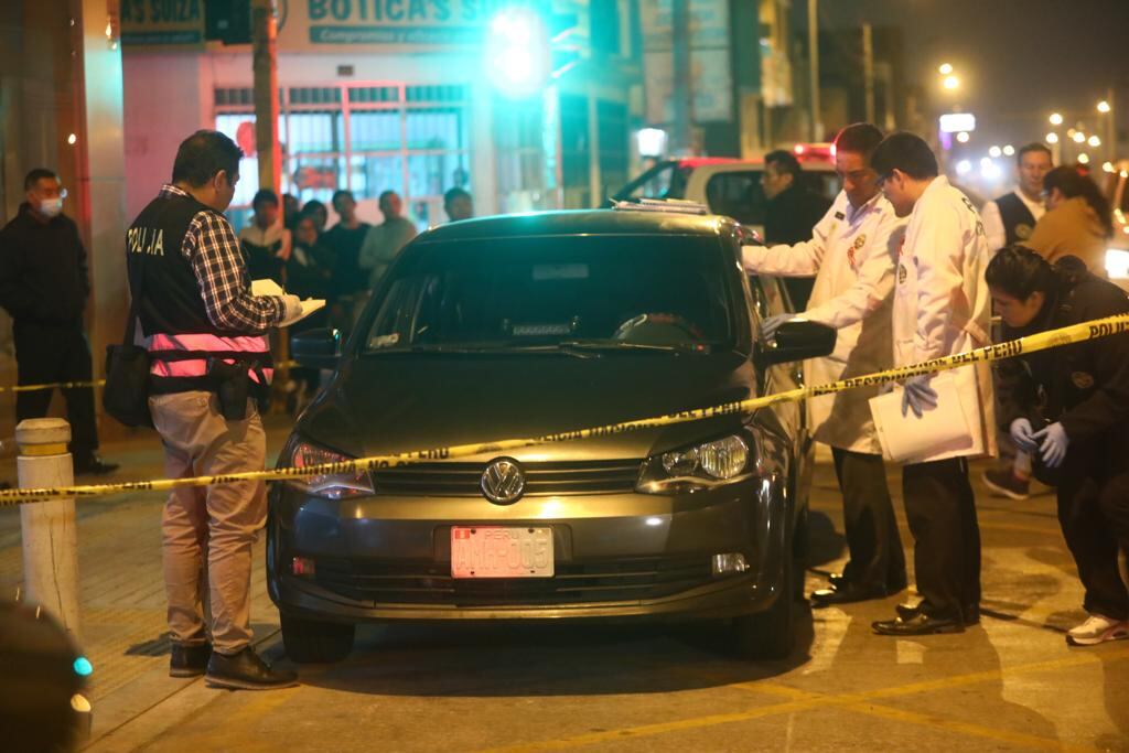 Balean a policía acusado de extorsionador en Comas. Foto: César Grados/GEC