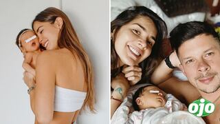 Korina Rivadeneira muestra su alegría al darse cuenta que su hija está ganando peso con la lactancia materna 