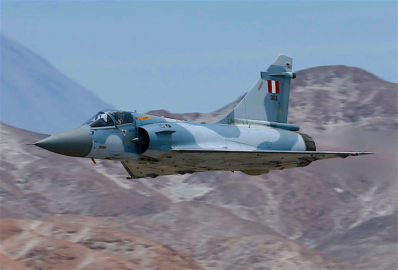 Mirage 2000 del Perú, solo uno está operativo.