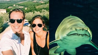 Mujer embarazada salva a su esposo de ataque de tiburón en Florida