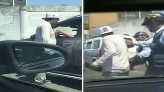 Delincuente usaba tenedor para amenazar a conductores en el Centro de Lima (VIDEO)