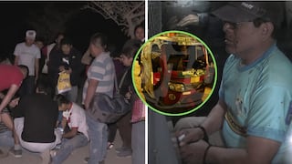 Mototaxista atropella a 11 y mata a uno cuando salían del cementerio Nueva Esperanza | VIDEO