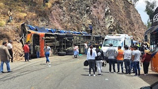 Tres muertos en Ayacucho por accidente de bus interprovincial 