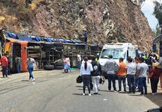 Tres muertos en Ayacucho por accidente de bus interprovincial