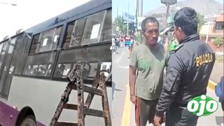 Corredor Morado: buses son atacados a pedradas en estaciones Bayóvar y Las Flores en SJL (VIDEO)