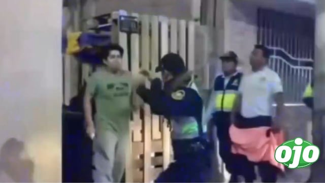 Hombre atacó con un cuchillo a policías y serenos durante intervención en Chimbote (VIDEO)