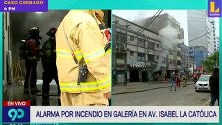 La Victoria: Controlan incendio en galería en Av. Isabel La Católica | VIDEO