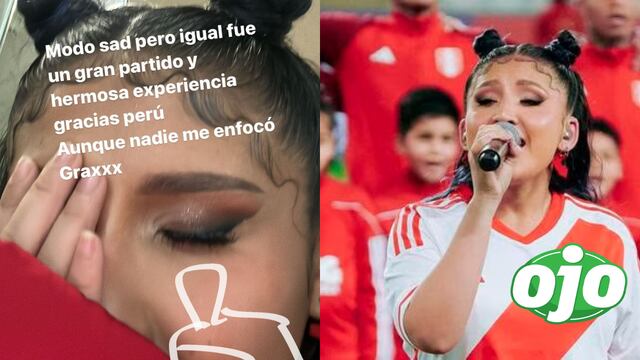 Perú vs. Brasil: Milena Warthon triste porque no la enfocaron cuando cantó el Himno Nacional 