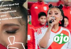 Perú vs. Brasil: Milena Warthon triste porque no la enfocaron cuando cantó el Himno Nacional