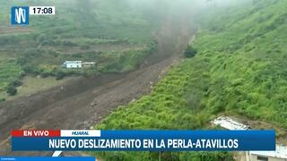 Nuevo deslizamiento de tierra alerta a la población de La Perla, en Huaral [VIDEO]